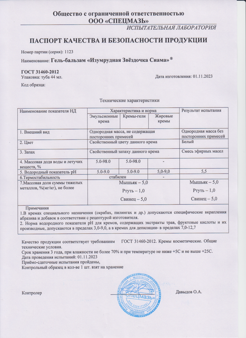 Паспорт №112023